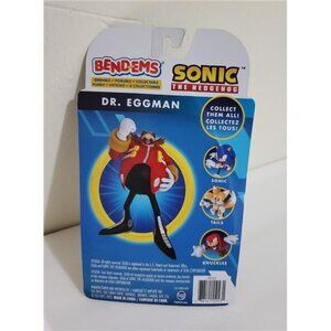 SEGA SONIC THE HEDGEHOG BENDEMS " DR EGGMAN" BENDABLE POSE-ABLE COLLECTIBLE KIDS
